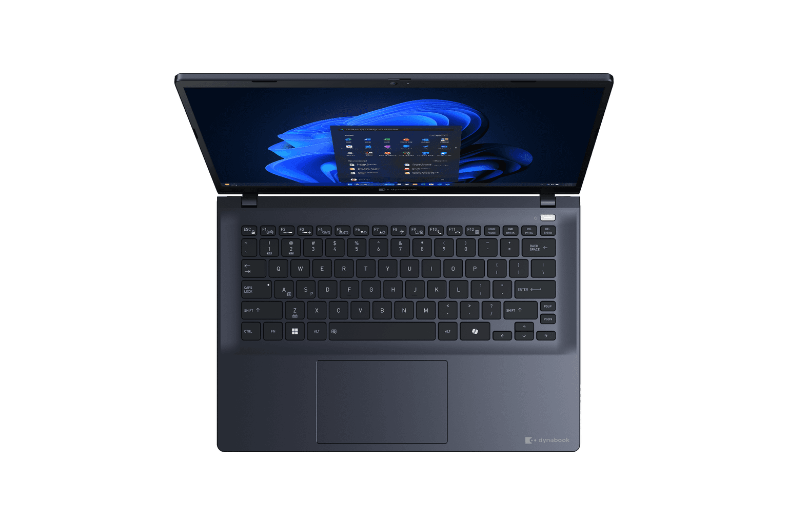 Close-up view of drop-jaw flip RJ-45 Gigabit Ethernet port, HDMI, and dual Thunderbolt 4 ports on Dynabook Tecra A40-M