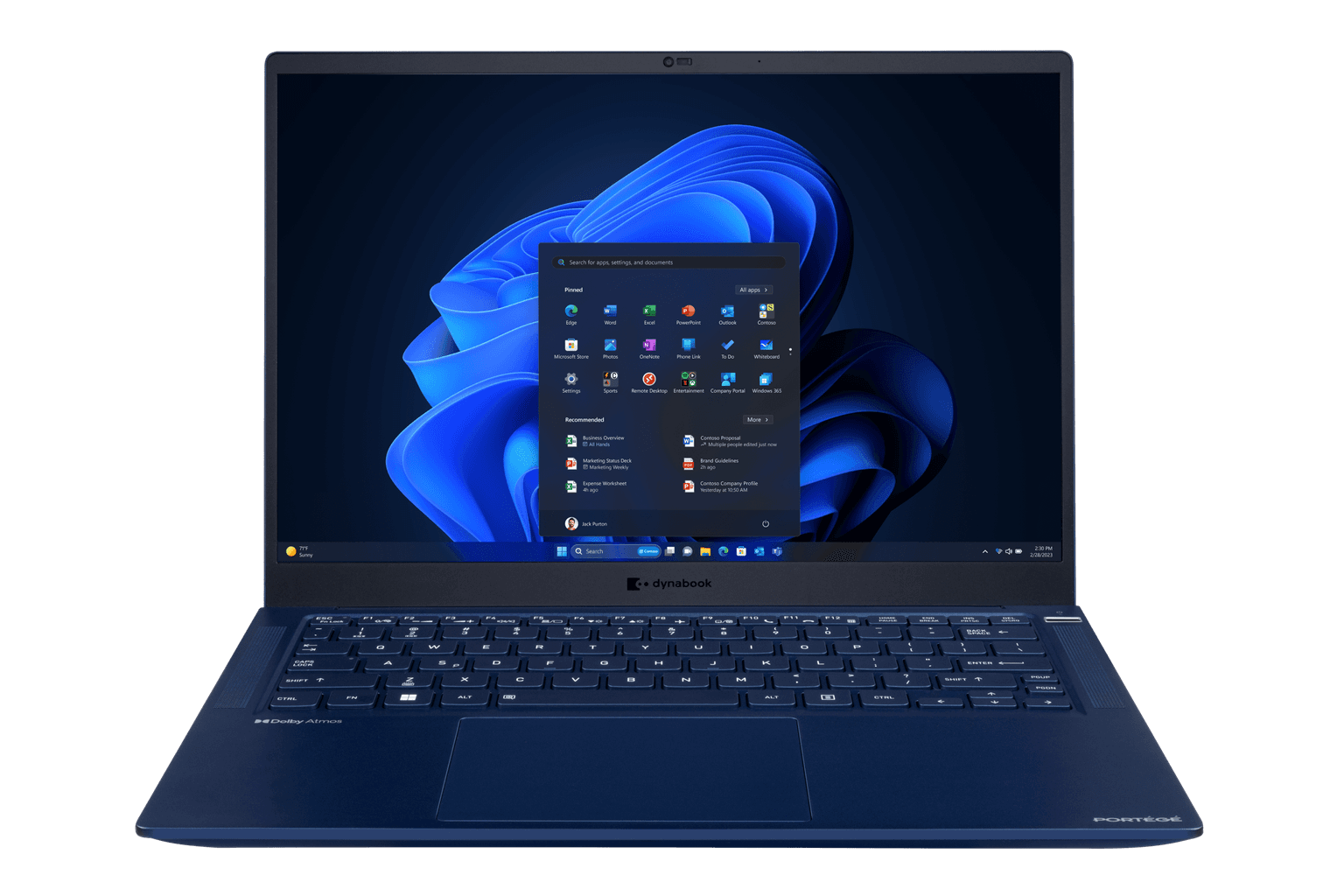 Dynabook Portégé X40L-M ultra-fast Wi-Fi 6E wireless antenna setup for high-speed enterprise connectivity